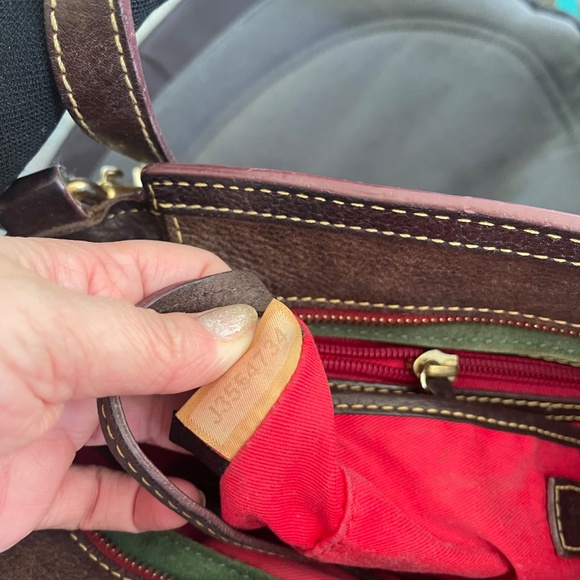 Dooney & Bourke Dark Brown Leather Florentine Tassel Handbag - Picture 13 of 13